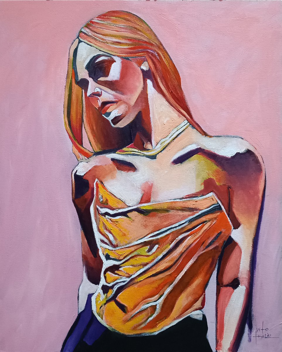 VitoThiel's tweet photo. ELLEN (2021) Óleo sobre tablilla entelada, 81 x 65 cm. https://t.co/FQj26rKNEz