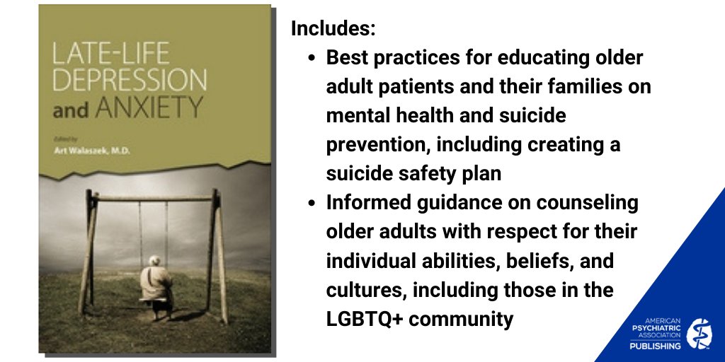 Late-Life Depression and Anxiety by <a href="/artwalaszek/">Art Walaszek</a> is available today! bit.ly/34HS0P2