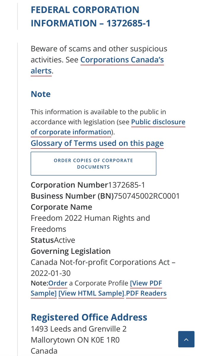 The Freedom 2022 Human Rights and Freedoms (i.e. the #FreedomConvoy2022 Truckers Convoy) is a federally incorporated not-for-profit. Meaning, federal government approved its status. To then go after any donors is nothing shy of the most insidious entrapment conceivable. #OhCanada