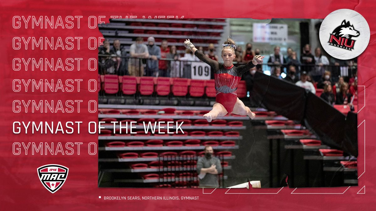 Sears won the all-around title at the NIU Quad Meet Sunday with a career-high score of 39.375. Her score is the third highest ever by a Huskie gymnast and is the highest since Kristina Campos scored 39.400 three times in 2004. 

#GoHuskies | #MACtion