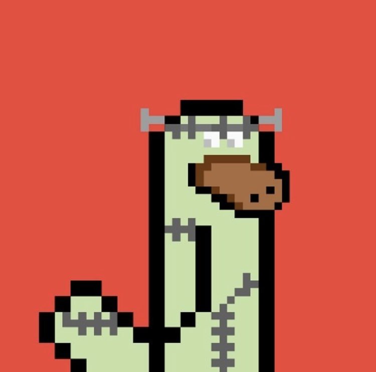 PixelPlatypop #737 follow and retweet to stay on touch with the #upcomingnft #Frankenstein platypus