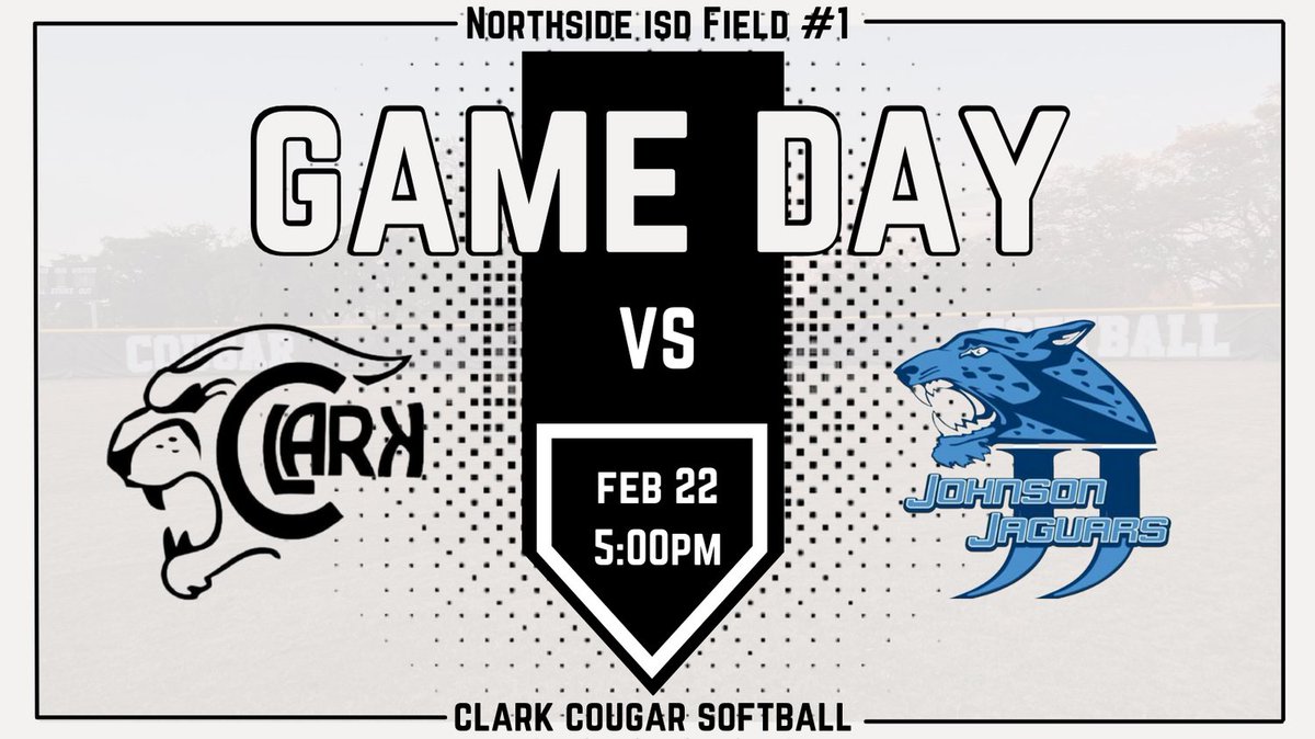 Cheer on your Cougars to victory against Johnson tonight! The squad is coming off of a great week of growth and looking forward to continuing district play! <a href="/NISD_Athletics/">NISD_Athletics</a> <a href="/NISDClark/">Tom C. Clark HS</a> <a href="/ClarkAthBooster/">Clark Athletic Boosters</a> <a href="/_clarksoftball/">Clark Softball Girls</a> <a href="/CoachHalli/">Becca Halliburton</a> <a href="/clarkcoachkelly/">Coach Kelly</a> <a href="/CoachMeganLow/">Megan Low</a>
