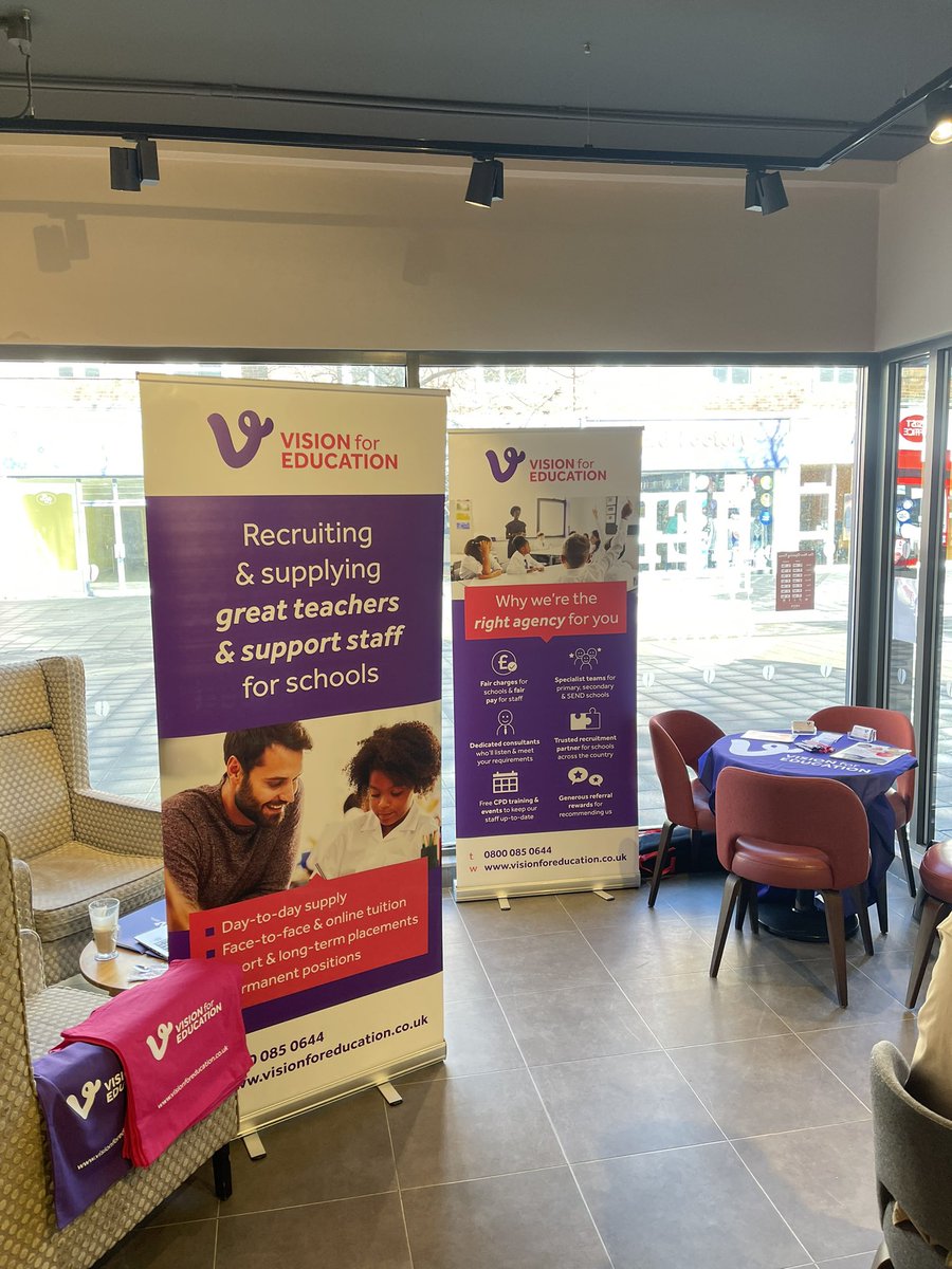 <a href="/CharlieV4E/">Charlie Youll</a> and I are at Costa Coffee in Billingham today, come along for a coffee and a chat about how <a href="/VisionForEd/">Vision for Education</a> can help you secure your next dream job! ☕️📚