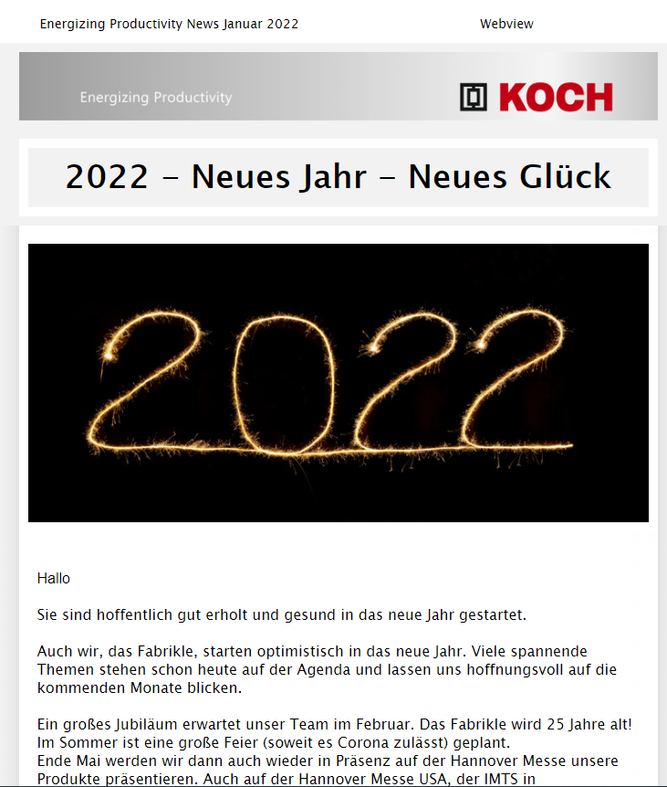 GmbKoch's tweet photo. Would you like to receive the latest news from KOCH very comfortable by E-Mail once a month? Then register here today so that you don´t miss any of our newsletters:
https://t.co/wyOiK19HY3
*Our newsletter is currently only available in German. https://t.co/uzsA63RUQe