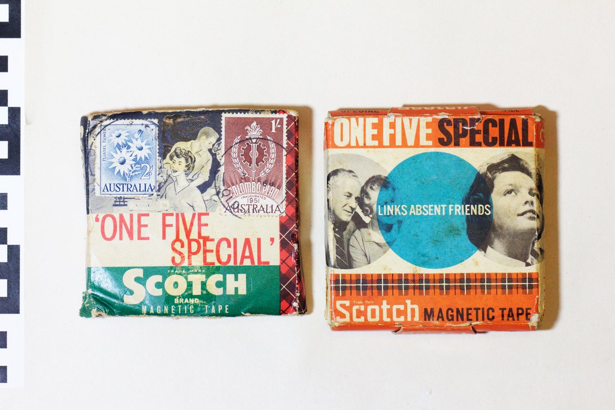 thegreatbear's tweet photo. 3.5 inch spool "Tape Letters" aka "Voice Letters" have been a fascinating strand of our work for many years. Here are some tapes from the 1960s for #EYALetters #ExploreYourArchive &amp; #TapeBoxTuesday and a vintage tape blog post from 2013: https://t.co/dnoxE3oaTR https://t.co/anEQMxBCiU