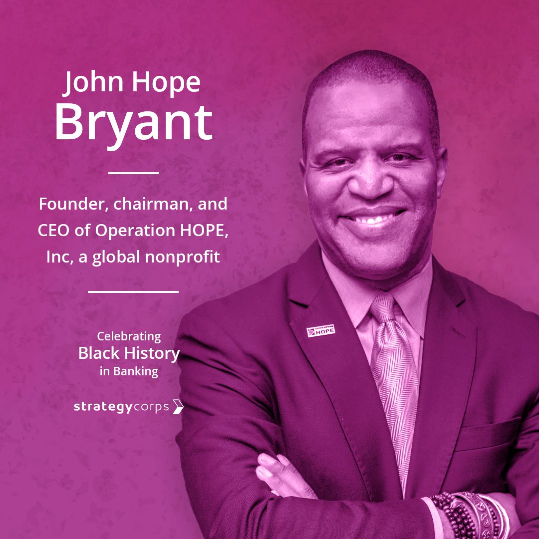 StrategyCorps's tweet photo. John Hope Bryant is the founder, chairman, and chief executive officer of Operation HOPE, Inc., a global nonprofit that's aided more than four million individuals and directed more than $3.2 billion in economic activity for the disenfranchised.
#StrategyCorps #BlackHistoryMonth https://t.co/nxLw1L2oNK