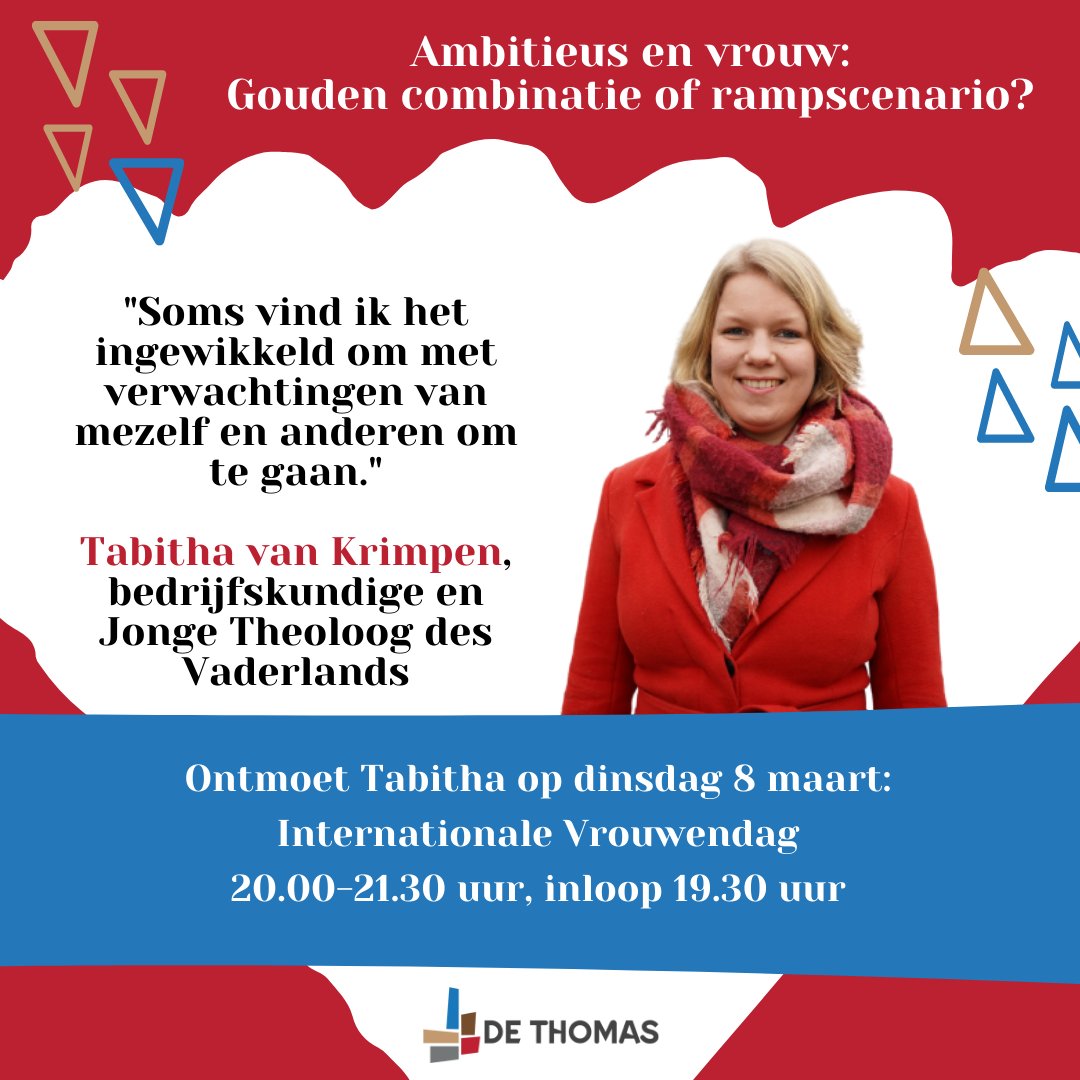 De Thomas (@dethomas020) on Twitter photo Wat nou als je ambitieus bent en vrouw. Gouden combinatie of rampscenario? 8 maart 2022, Internationale Vrouwendag: @TabithavKrimpen praat met <a href="/DoetsElske/">elske doets</a> (van de <a href="/Lady_Academy/">YL Business Academy</a>) <a href="/RosalieneIsrael/">Rosaliene Israel</a> en <a href="/liesbethstaats/">liesbeth staats</a>.
Interessant? bit.ly/8-maart-in-de-… Wat nou als je ambitieus bent en vrouw. Gouden combinatie of rampscenario? 8 maart 2022, Internationale Vrouwendag: @TabithavKrimpen praat met <a href="/DoetsElske/">elske doets</a> (van de <a href="/Lady_Academy/">YL Business Academy</a>) <a href="/RosalieneIsrael/">Rosaliene Israel</a> en <a href="/liesbethstaats/">liesbeth staats</a>.
Interessant? bit.ly/8-maart-in-de-…
