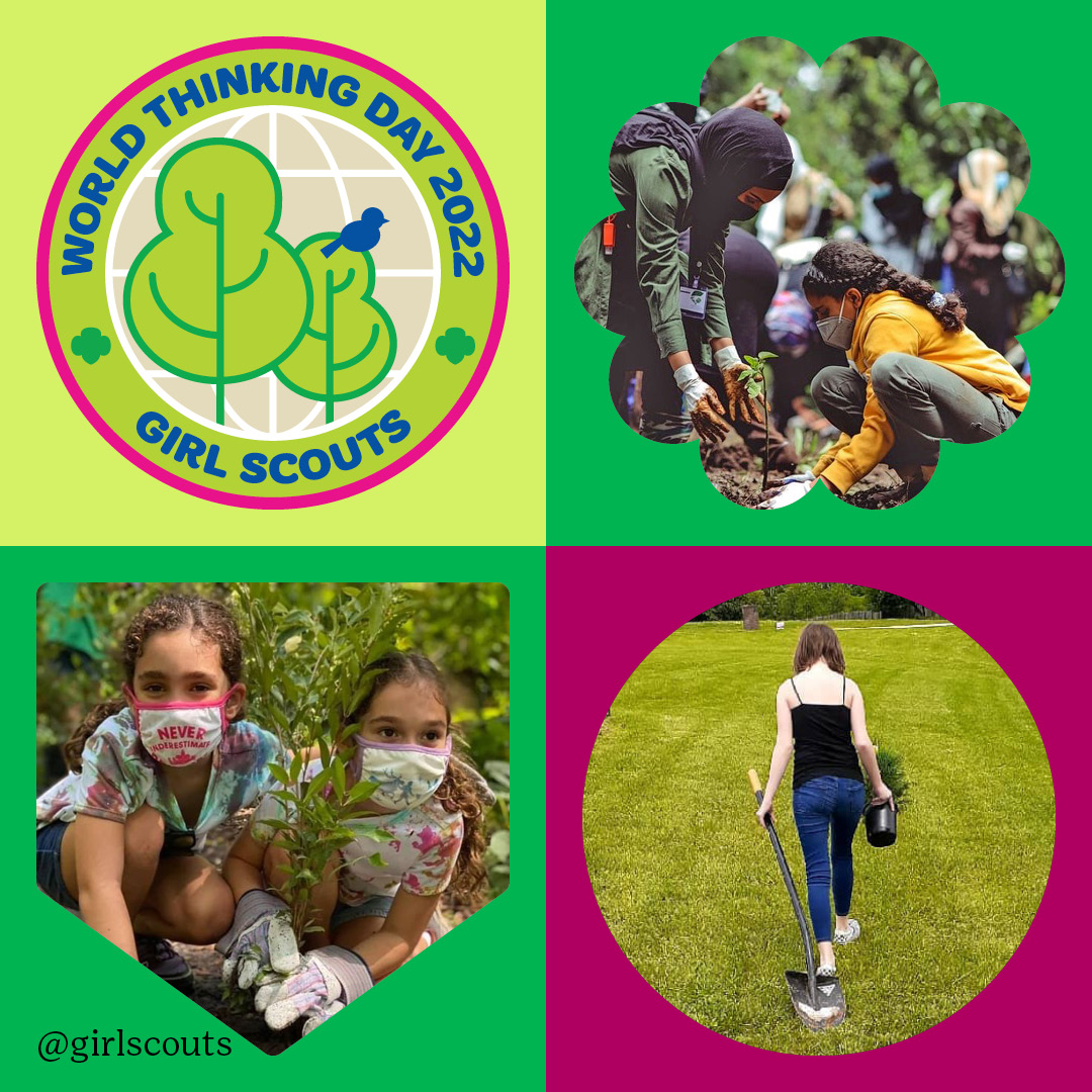It’s the BIG day! 🌎 Don’t forget - you can keep the celebration going and earn your World Thinking Day patch and take the Girl Scout Tree Promise through the rest of 2022. Learn more here: bit.ly/3AxNEG4

#WorldThinkingDay2022 #GirlScoutsOC