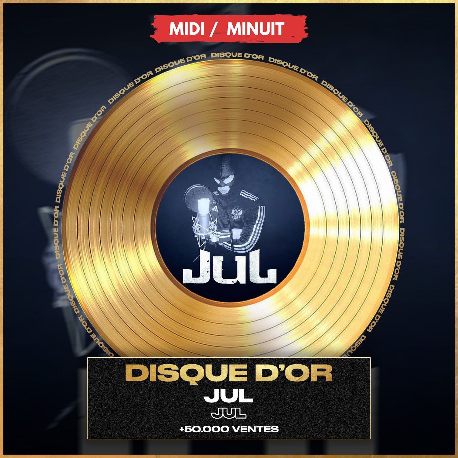 Disque d'or Jul - Album Gratuit Vol. 1 – T Certif