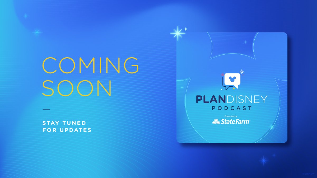 Big news to share! Soon you can listen to @planDisney Panelists offer tips &amp; advice, catch up on park news and, hear behind-the-scenes insights on Disney Destinations in the first-of-its-kind planDisney Podcast, presented by <a href="/StateFarm/">State Farm</a> Read More: bit.ly/3vdgoDw