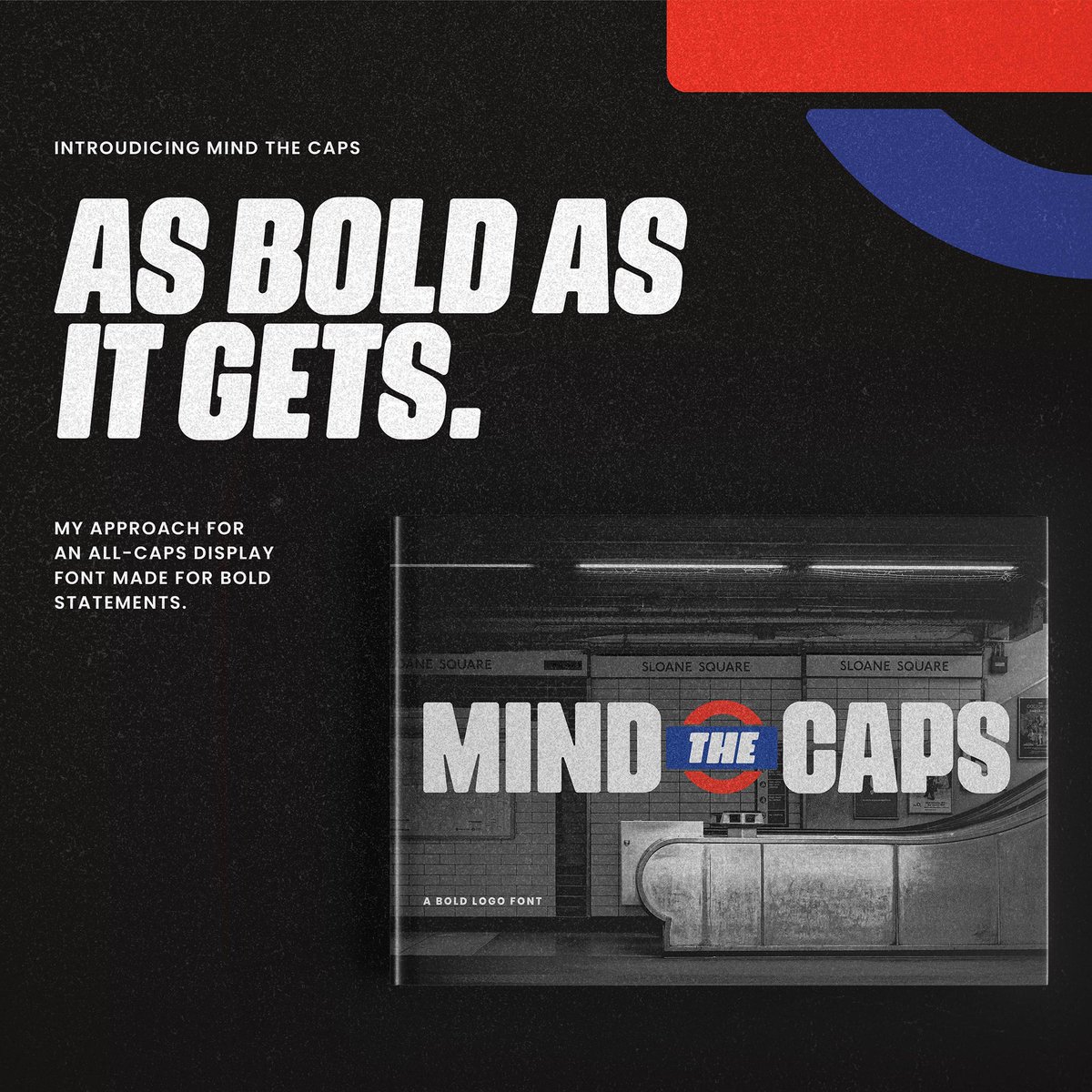 phitrafonts's tweet photo. Our latest typedesign project "Mind the Caps" 🇬🇧 is OUT NOW and comes with a 100% FREE Demo! 🙌 After missing #London so much in these disconnected times Philip decided to create a new typeface and pay tribute to the famous "Mind the Gap" Sign, but this time it's all about CAPS. https://t.co/iFPNTQevKG
