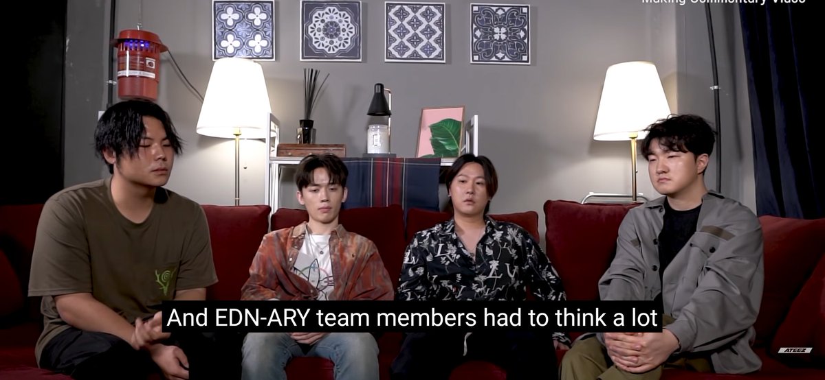 idkwtn8's tweet photo. Edenary talking about how they had to change their style and concepts while making the fever series and do something very new which wasn't like treasure series. Ateez, edenary and the entire staff really worked hard and fever series was a big success.🥺 https://t.co/eDpdEkdGpa