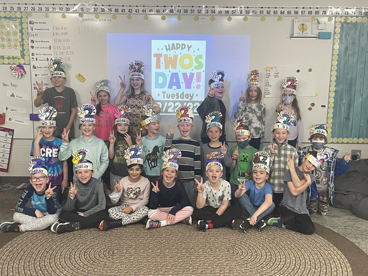 Happy TWOSday from Second Grade!!! #Twosday #22222Day