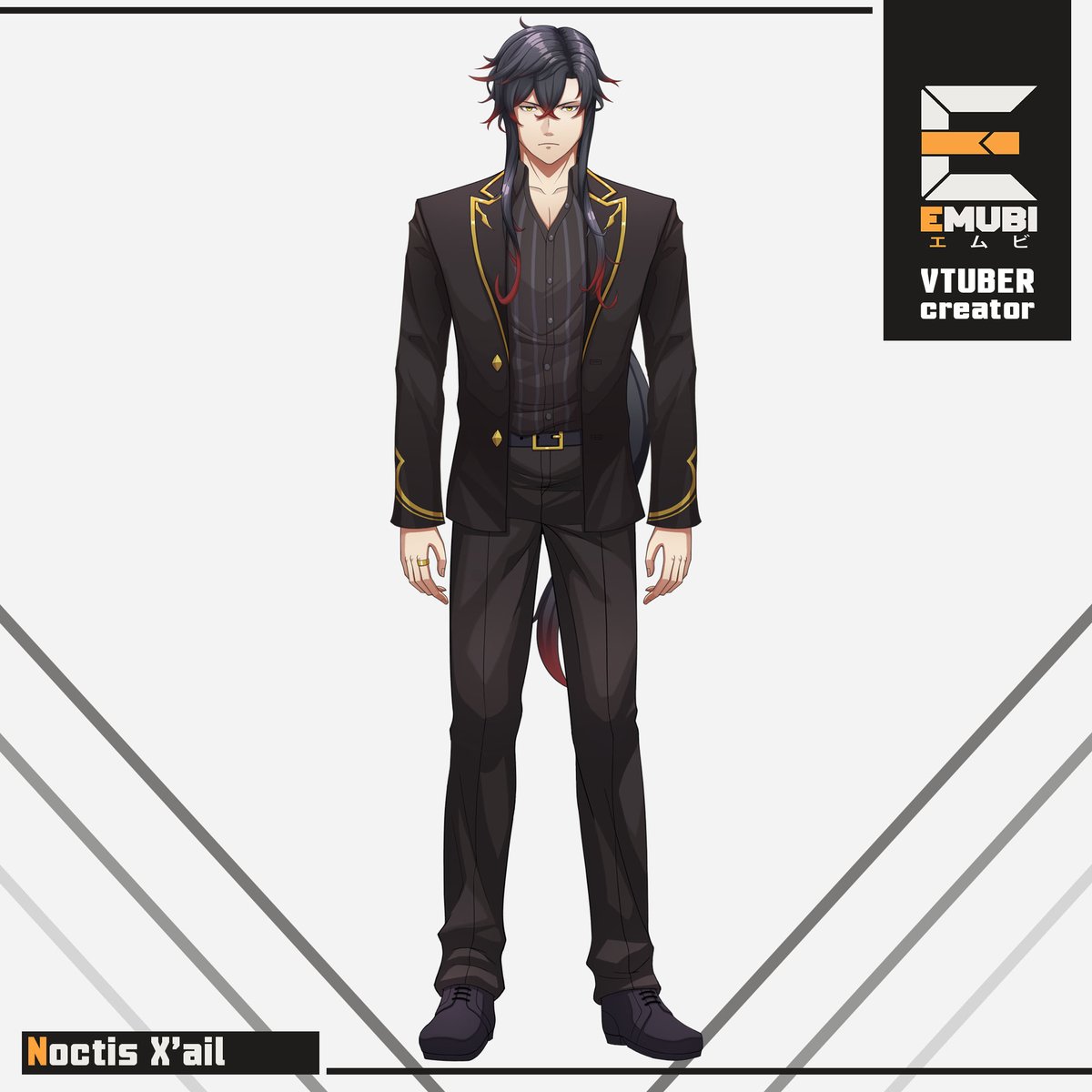 emubiartworks's tweet photo. Noctis X'ail 
Vtuber commission for Nezumi

Thank you for the patronage! stay tune for full rigged mode!

#Vtuber
#vtubercommission
#originalcharacter 
#characterdesign 
#suit 
#emubi https://t.co/7N198O660w