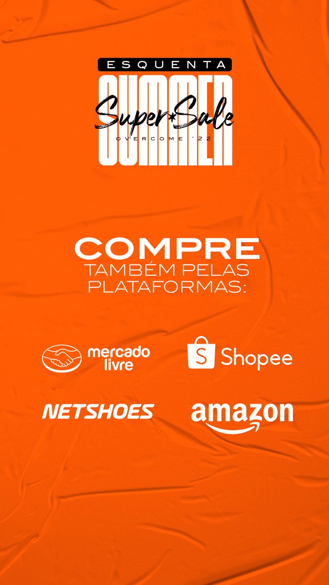 Não adquiriu seus produtos ainda? esta esperando o que?

Ainda esta rolando a MAIOR SALE OVERCOME 2022 🤩
Nossa mega promoção de verão.

Aproveite pois é por tempo limitado.

Eai vai ficar de fora?