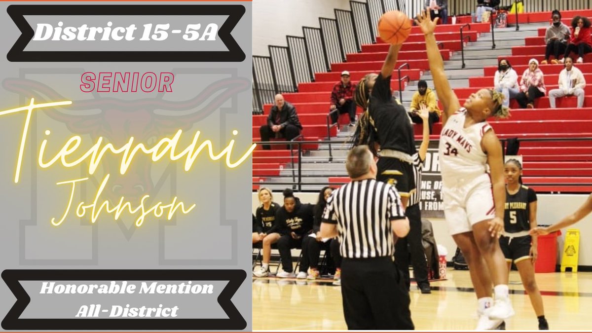 MarshallMavsWBB's tweet photo. Congrats to Tierrani Johnson (@JohnsonTierrani) for making District 15-5A Honorable Mention All-District team. Your toughness and grit shined through. We are Proud!
#EarnedWithEFFORT https://t.co/Iei5Bl5LjD