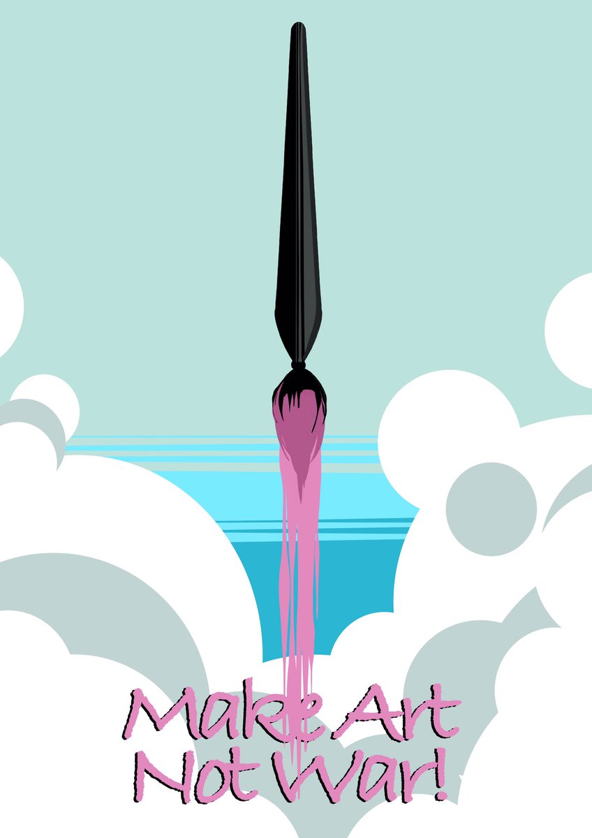 MAKE ART NOT WAR!

(This is not an NFT)
#RussiaUkraineCrisis #NoWar #MakeLoveNotWar #makeartnotwar