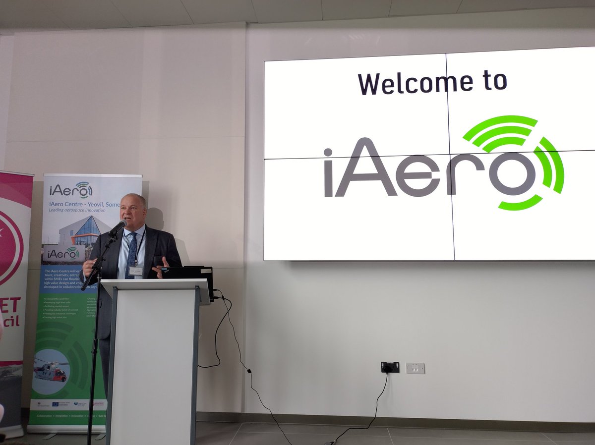 fayepurbrick's tweet photo. Great turn out for the official opening of #iAero in #Yeovil. An example of amazing local talent &amp; what can be achieved when business, government &amp; local government work together to invest in our town. With @SomersetCouncil colleagues, @LDO_Helicopters &amp; @MarcusFysh #Aerospace https://t.co/1APTnLSNPv