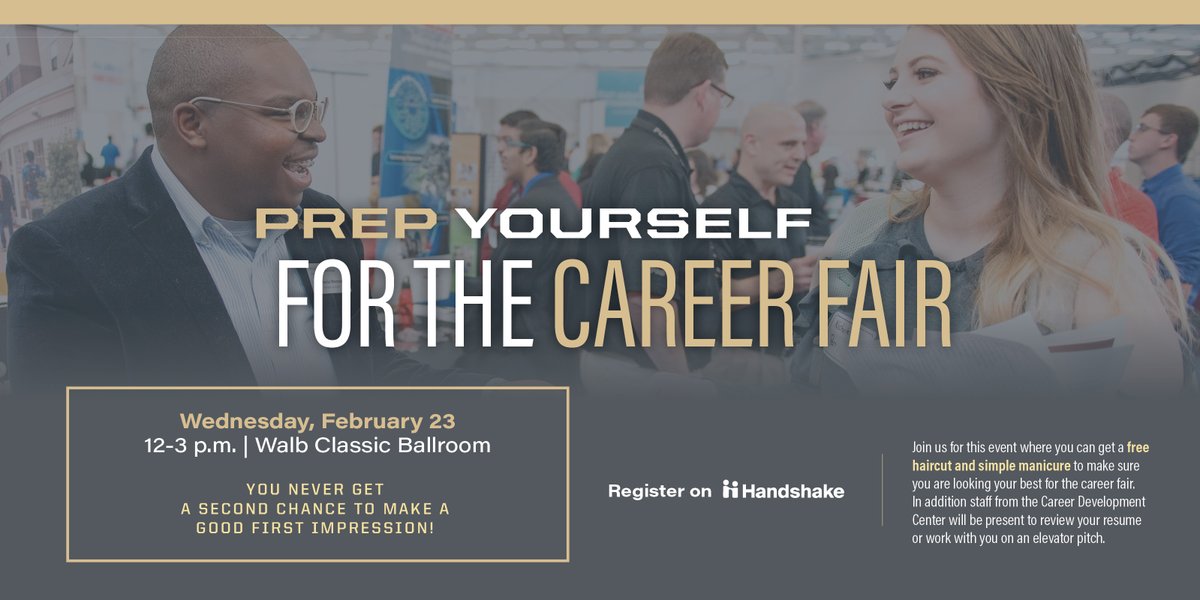 𝐈𝐓 𝐈𝐒 𝐁𝐀𝐂𝐊! Free haircut and simple manicure. Registration is not required, but it puts you in front of walk-ins! Learn more > pfw.joinhandshake.com/events/912530/…  <a href="/IUFortWayne/">IU Fort Wayne</a> <a href="/purduefw/">Purdue University Fort Wayne</a> <a href="/PurdueFWSA/">PFW VC for Enrollment Management & Student Affairs</a>