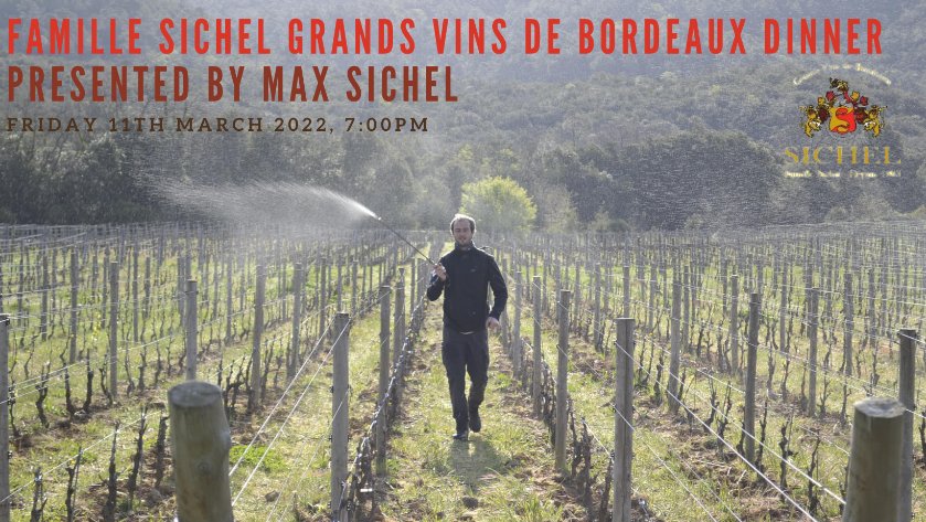A special dinner with Max Sichel of the famous Bordeaux House @maisonsichel. Presenting 5 wines with 5 courses of local produce created by John & the kitchen team. In association with #RobbBrothersWines #Winetasting #Bordeaux see fb.me/e/1lwX4NCkc for details.