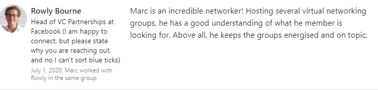 power_connector's tweet photo. I am honoured to be endorsed by the behemoth that owns WhatsApp.

Maybe operating more than 200 WhatsApp groups to facilitate virtual networking helped!

#networking #virtualnetworking #virtualpowernetworking #WhatsApp #whatsappgroup https://t.co/JGyWs1fr7t