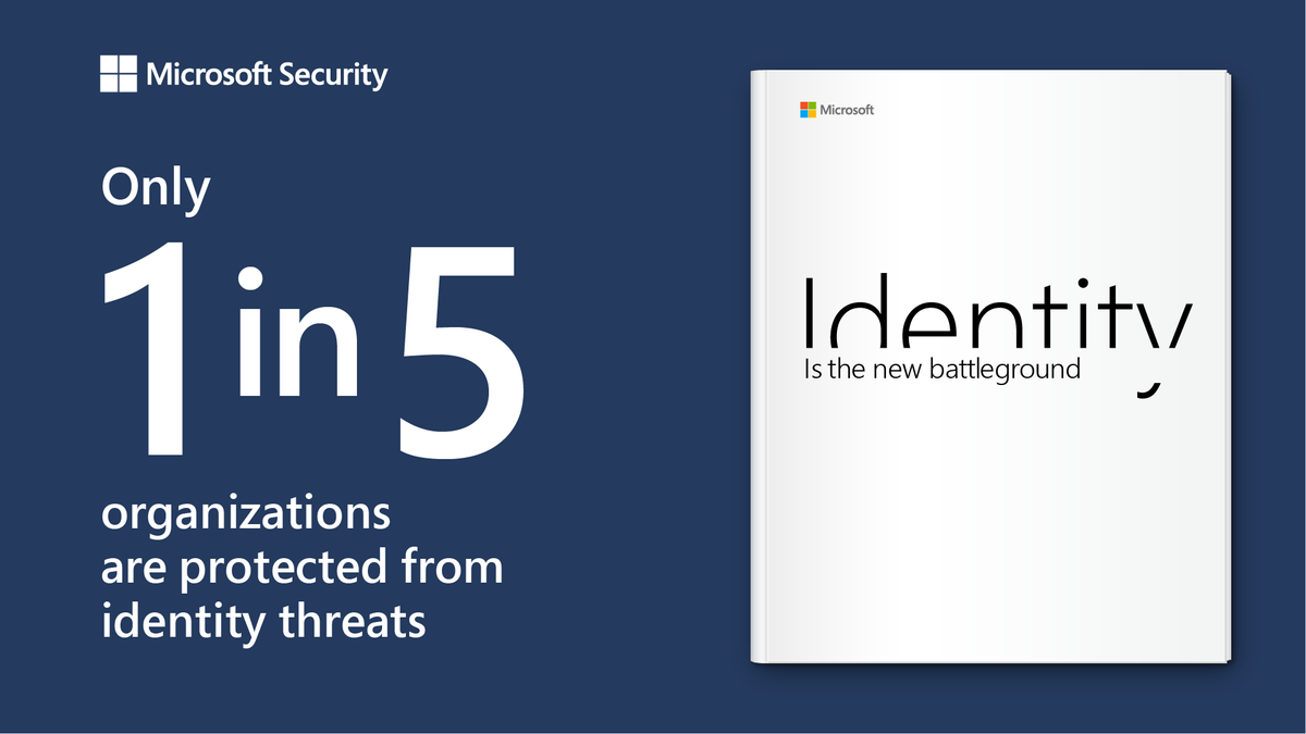 msftsecurity's tweet photo. Identity threats are the new battleground, but most organizations aren’t protected. Learn four steps to take to safeguard your organization in the Security Insider: https://t.co/jUdCqEqv7B #SecurityInsider https://t.co/J3QtBabzd7