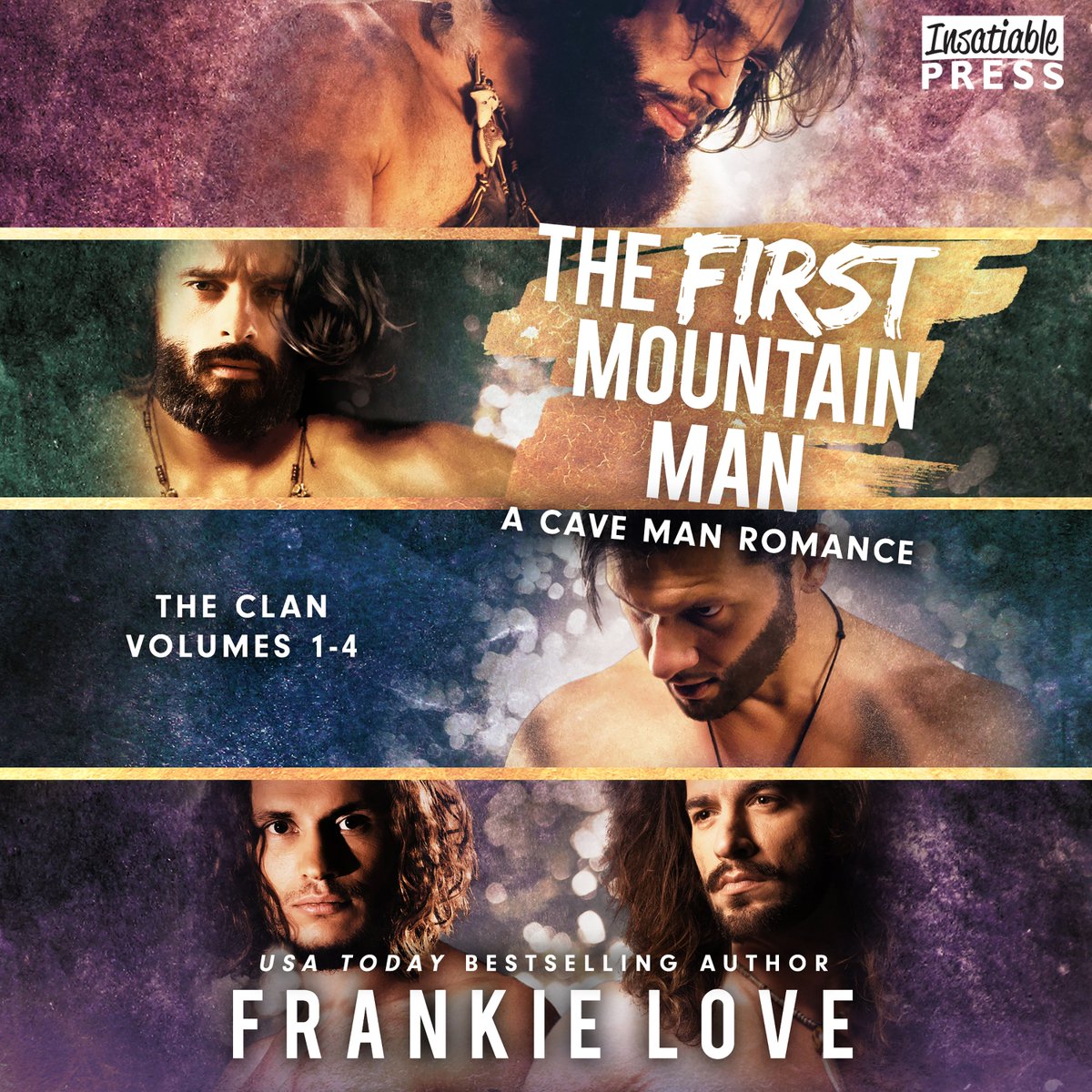 Rugged Alpha Men lost in prehistoric times! Stuck in a land of dinosaurs and danger, what's a hot sexy rugged man to do?

THE FIRST MOUNTAIN MAN by Frankie Love -- four novellas in one volume! Or they're available separately if you want to try them out.

In audio from Insatiable.