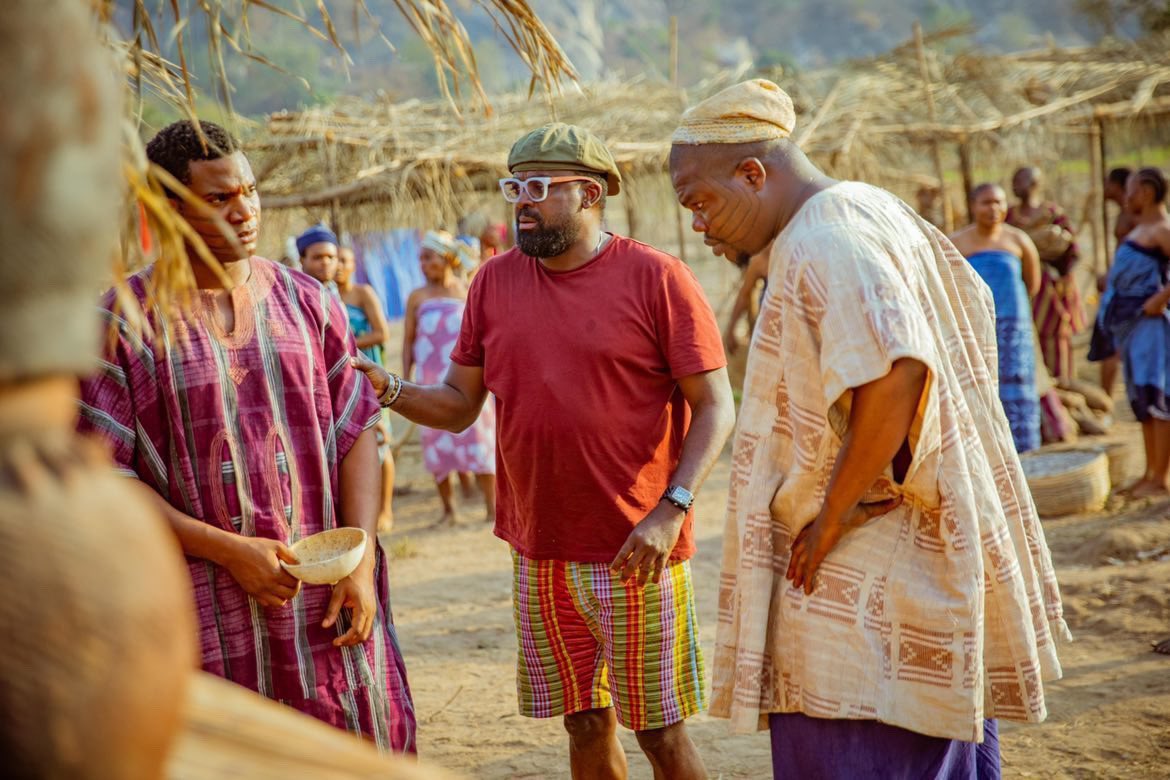 mrmacaroni's tweet image. Being Akanji in Kunle Afolayan’s ANIKULAPO.