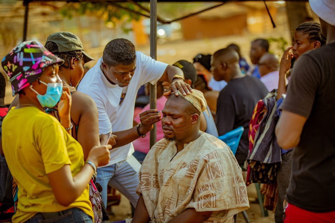 mrmacaroni's tweet image. Being Akanji in Kunle Afolayan’s ANIKULAPO.