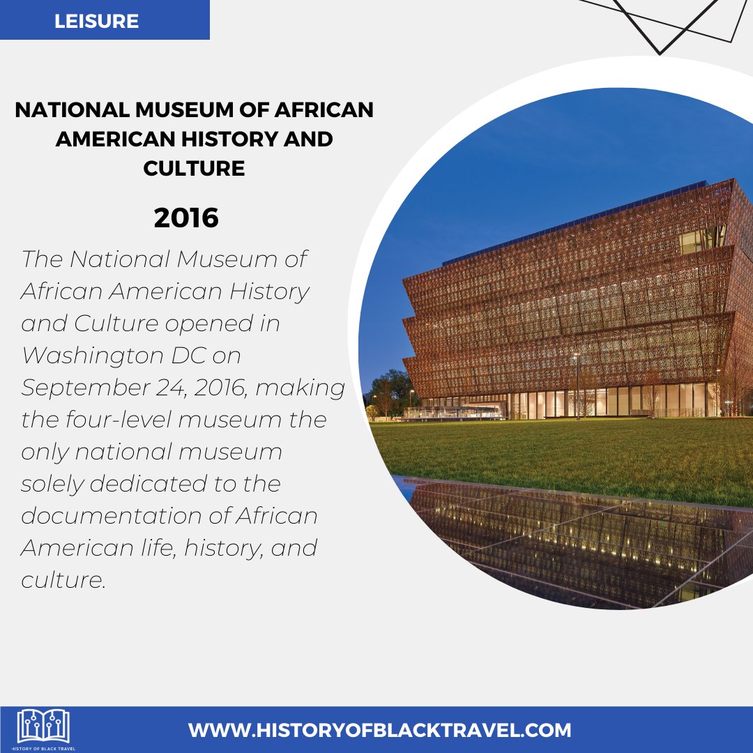 Have you visited the National Museum of African American History And Culture (<a href="/nmaahc/">Smithsonian’s NMAAHC</a>) in Washington DC? It opened on September 24, 2016, as the 19th museum of the Smithsonian Institution.  #BlackHistoryMonth #HistoryOfBlackTravel #TravelingWhileBlack