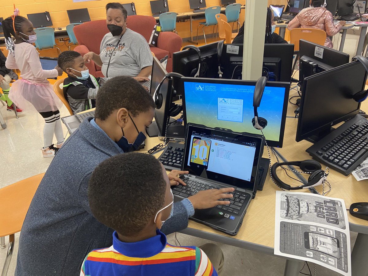 The <a href="/APSBeecher/">Beecher Hills ES</a> Coding Club is back at it using <a href="/BitsboxKids/">Bitsbox</a> to code birthday cards!