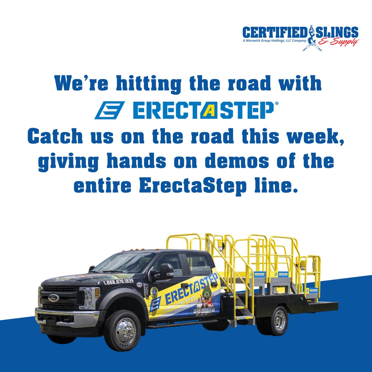 We're hitting the road this week with <a href="/ErectaStep/">ErectaStep</a>! Give us a call to see if we will be close to you this week or to schedule an in-person consultation with our team! 800-486-5542 #erectastep