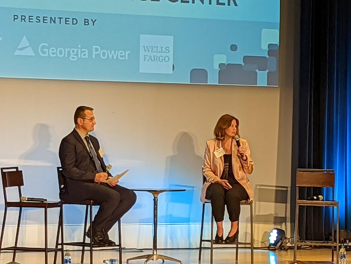GAChamber's tweet photo. "Georgia is the #2 state in the country for electric vehicle sales," says Anne Blair, Director of EV Policy with Electrification Coalition. #FutureofGA #EV https://t.co/ULsRlWHuvX