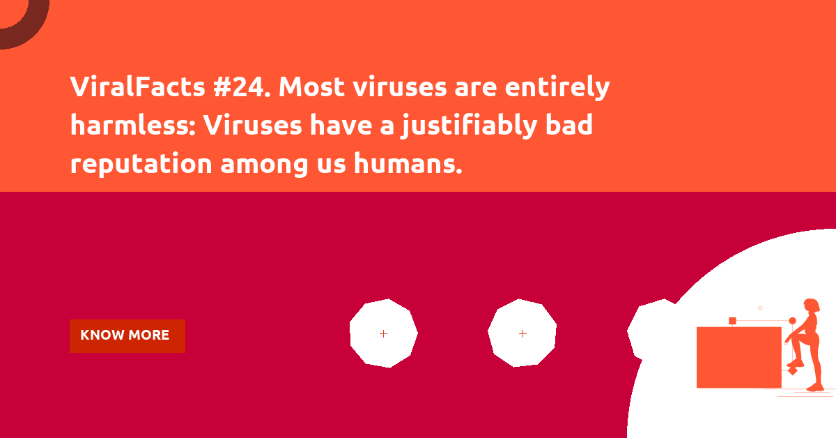 thebiologist14's tweet photo. ViralFacts #24. Most viruses are entirely harmless: Viruses have a justifiably bad reputation among us humans. #COVIDalert #stayhome #COVIDwise #stayhomestaysafe #COVID19 #physicaldistancingclub https://t.co/yR6wGWwkPR