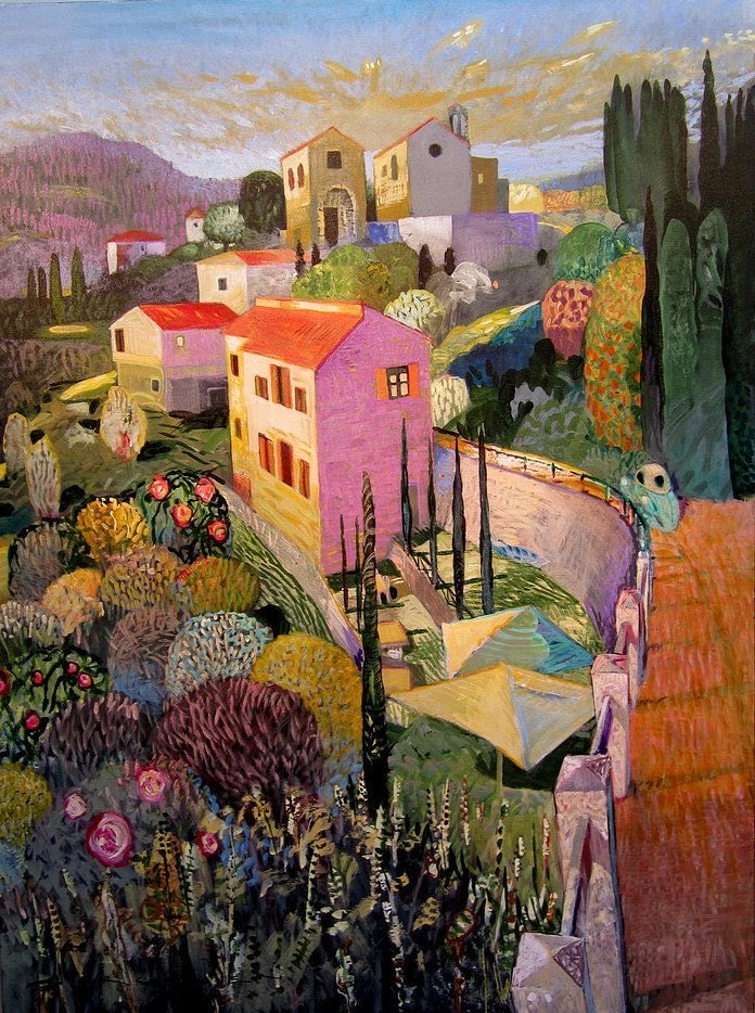 Similar colours to the last one but here it’s Canadian painter Paul Jorgensen’s palette that is on show.  Love his paintings.