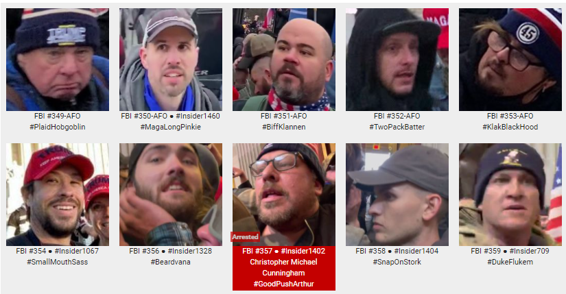 Wanted for crimes committed at the Capitol on Jan 6, 2021. Please share across all platforms. Do you Know these individuals?? Please contact the FBI  #DCRiot #CapitolRiot  tips.fbi.gov #DoYouKnow More info seditionhunters.org