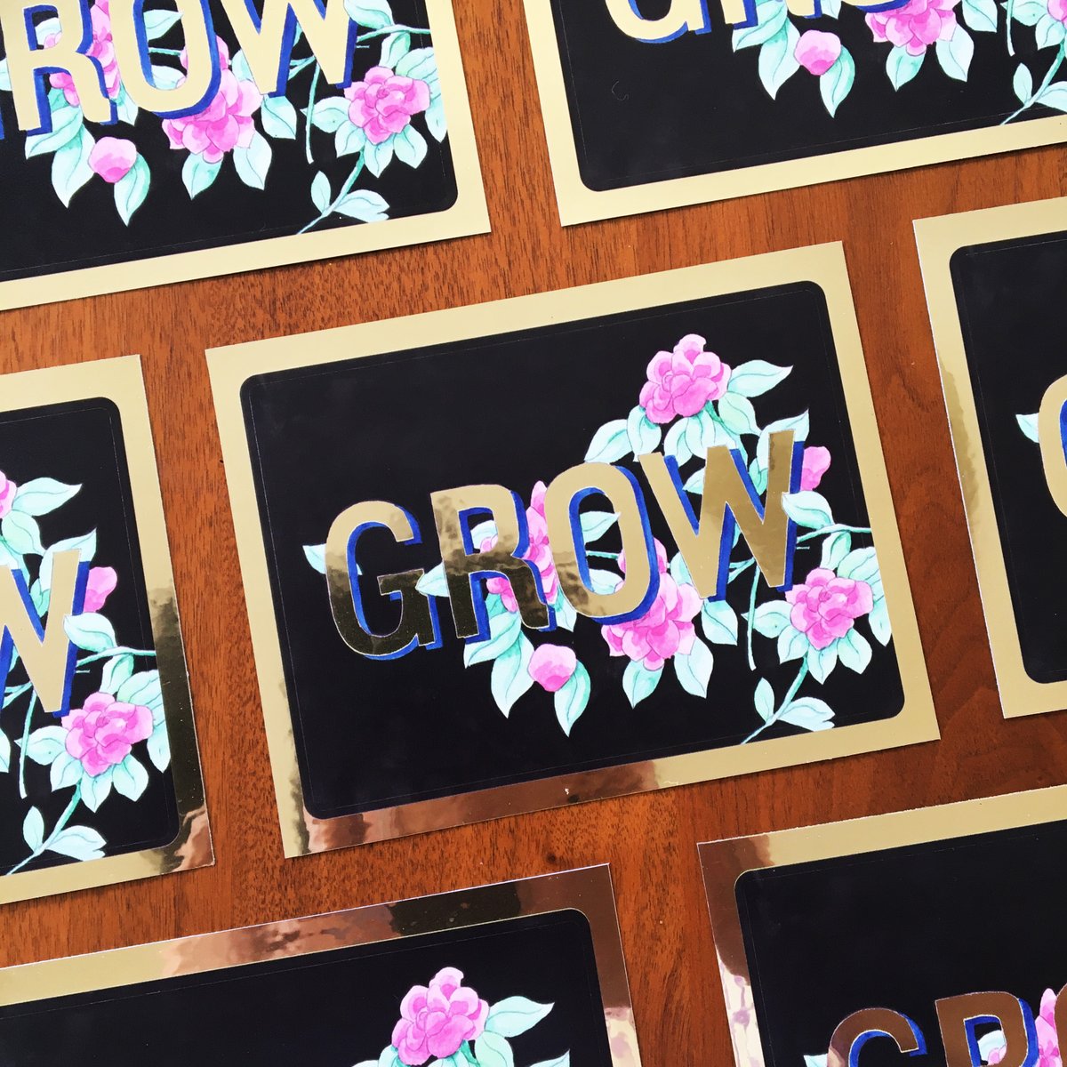 RobertTres's tweet photo. Grow! https://t.co/jjyPeLXXU6 #goldsticker #vinylsticker #teamwork #teams #collective #coworkers https://t.co/VlKGAbZJ9s