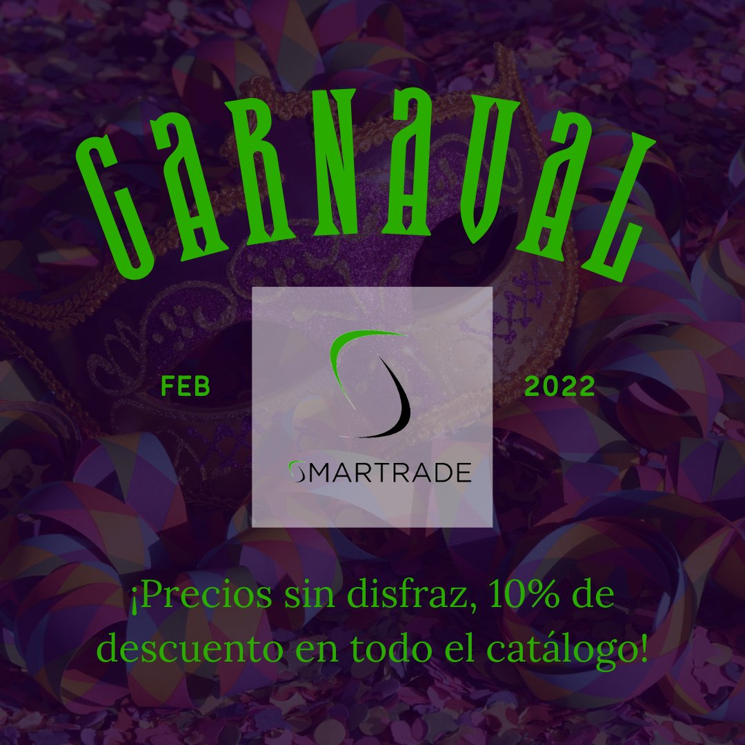 Desde hoy hasta el próximo martes 1 de Marzo, descuento del 10% en nuestros productos. #descuento #carnaval