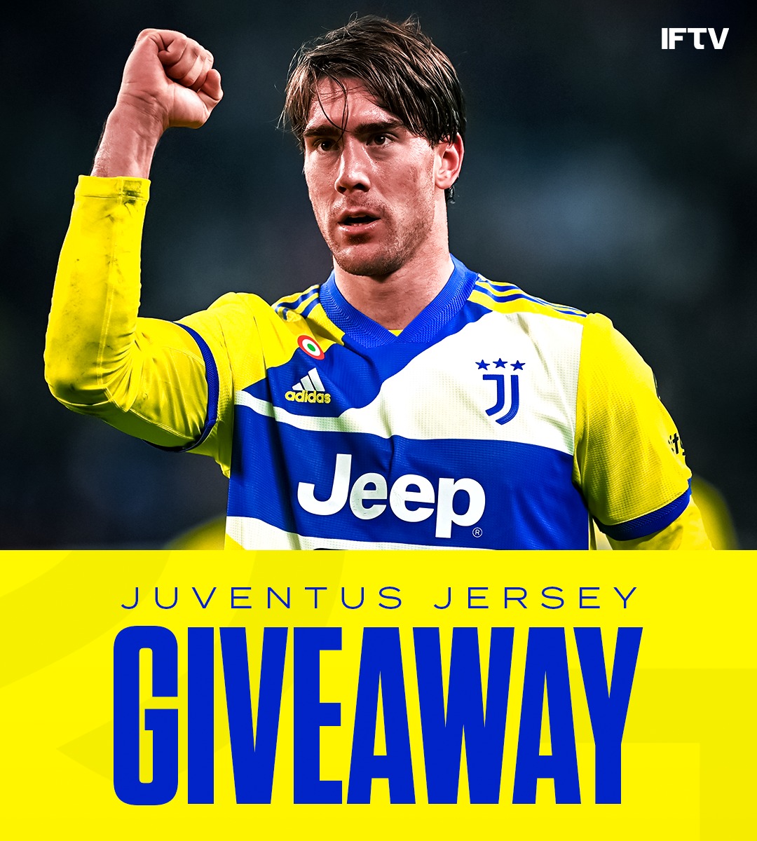 IFTVofficial's tweet image. If Juventus beat Villarreal today we'll give away one 2021/22 Juve jersey of your choice:

To Enter:

1. Retweet 
2. Follow @IFTVofficial 

It's that simple!