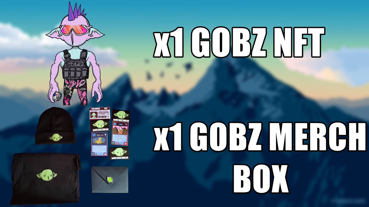 If there's one thing I've learned from the #NFT space it's; community is everything 🙌 We are growing together with our NFTs's communities in Web3

Now time to grow up Gobz Community;

1 NFT &amp; 1 BOX
>Follow <a href="/kortaneth/">kortan.eth</a> &amp; <a href="/GobzNft/">Gobz</a>
>Like &amp; RT
>Tag 2 frens

#NFTCommunity #NFTGiveaway