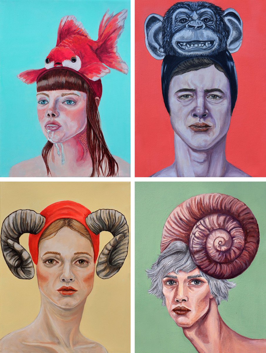 Does your avatar consist of none fungible animals? 🐵🐟🐌🐐
Is it clear to what extent these NFAs have spread in your personality?

opensea.io/collection/vir…

🌟Each is for 0.2 $ETH 🌟

Physical painting
Technique: Acrylic on Canvas