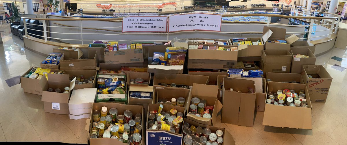 GoodShepherdECS's tweet photo. Good Shepherd held a Kindness Food Collection Drive during Random Acts of Kindness Week. We collected 46 boxes of food that will be going to the Edmonton Food Bank today!  We are so happy to share kindness and generosity with others!#ecsdfaithinspires https://t.co/XWeOs0X1rW