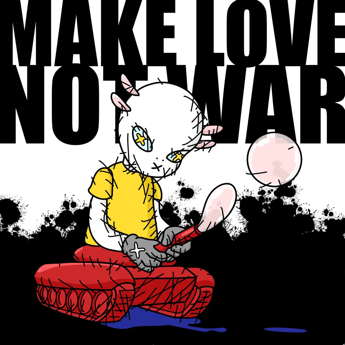 “Make love not war”

RT and share please. 🥲
#NFT #nftart #opensea #OpenSeaNFT #NFTCommunity #WorldPeace #MakeLoveNotWar #StandWithUkraine 

opensea.io/collection/gho…