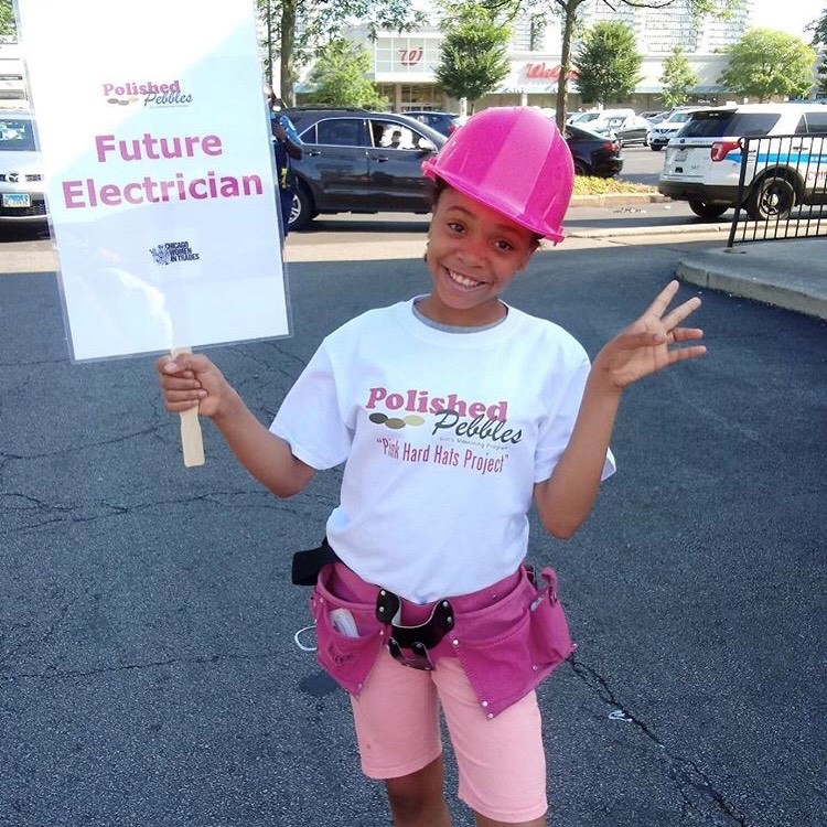 PolishedPebbles's tweet photo. PINK HARD HATS💖Our #PinkHardHat project is a component of @PolishedPebbles Real Skills, Real Jobs initiative developed to address the existing barriers to girls and women of color in the #trades, #manufacturing + #construction industries. LEARN MORE: https://t.co/oRN9FJGApU https://t.co/y7vcff6Xez