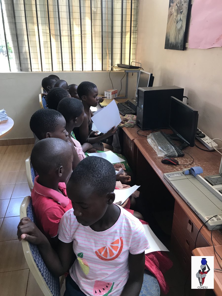 IT &amp; library - Our library allows children in rural areas of Kenya access to books to enhance their linguistic skills as well as teachings of computer basics in order to intensify the kids' digital literacy. More: facebook.com/Cohesu or instagram.com/cohesu/?igshid… 
#COHESUSEAM