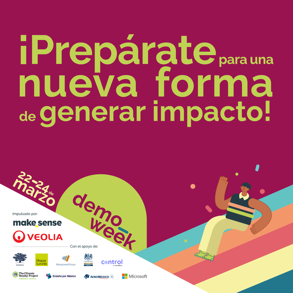 makesense_am's tweet photo. ¿Estás listo para r e e n c o n t r a r t e con nuestra comunidad de impacto? 🤩
¡Descúbrelo muy pronto en la #demoweek!
#ProgramadeImpulsoG8 #emprendimiento https://t.co/xQSBVYURvT
