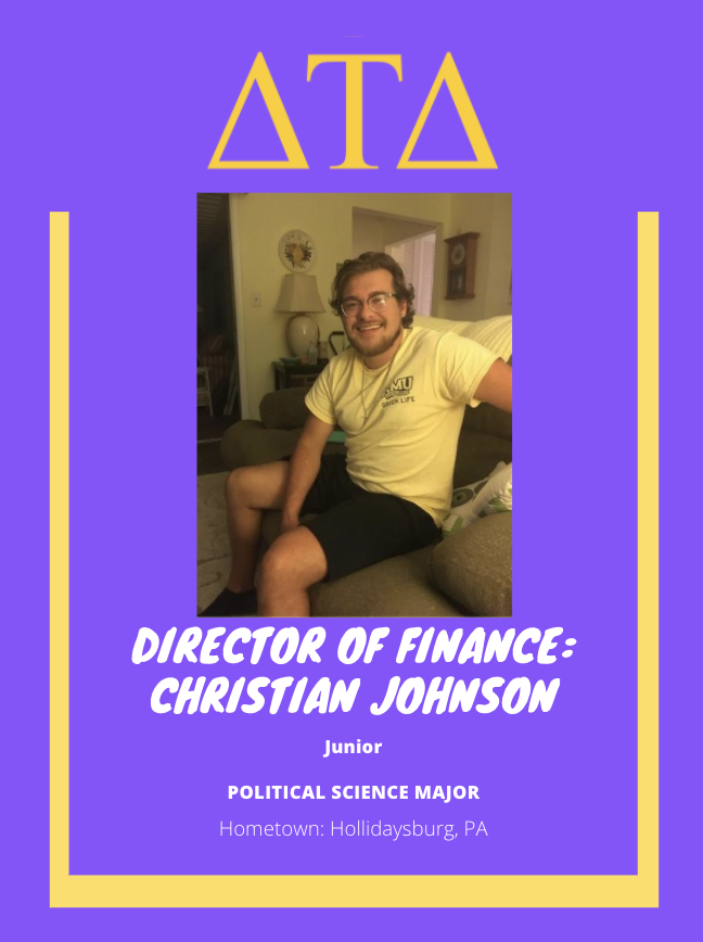 RMU_Delts's tweet image. Meet our Delta Tau Delta Zeta Mu Director of Finance!!!