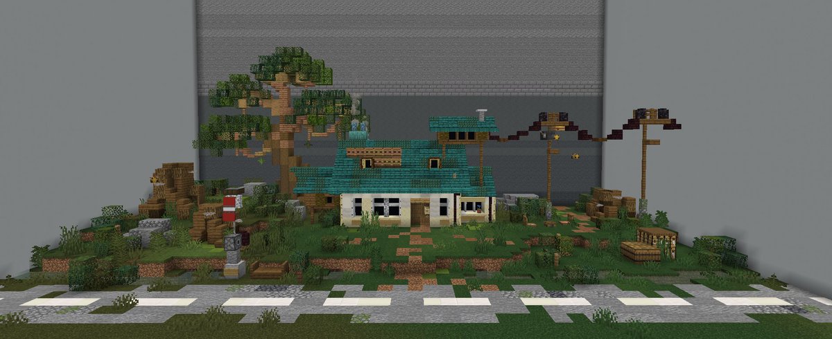 Sleacky1's tweet image. Greetings to you all! I present you our new production on the theme of swamps. Built with @_Notebox  a big thank you to him!
Built on @BuildersRefuge 

#Minecraft #minecraft建築コミュ