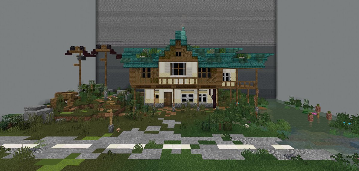 Sleacky1's tweet image. Greetings to you all! I present you our new production on the theme of swamps. Built with @_Notebox  a big thank you to him!
Built on @BuildersRefuge 

#Minecraft #minecraft建築コミュ