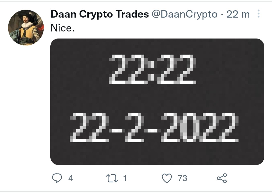Lucycrypto1's tweet photo. @DaanCrypto Shit...missed it by 22 minutes 😁 https://t.co/oXm7R8LHYc